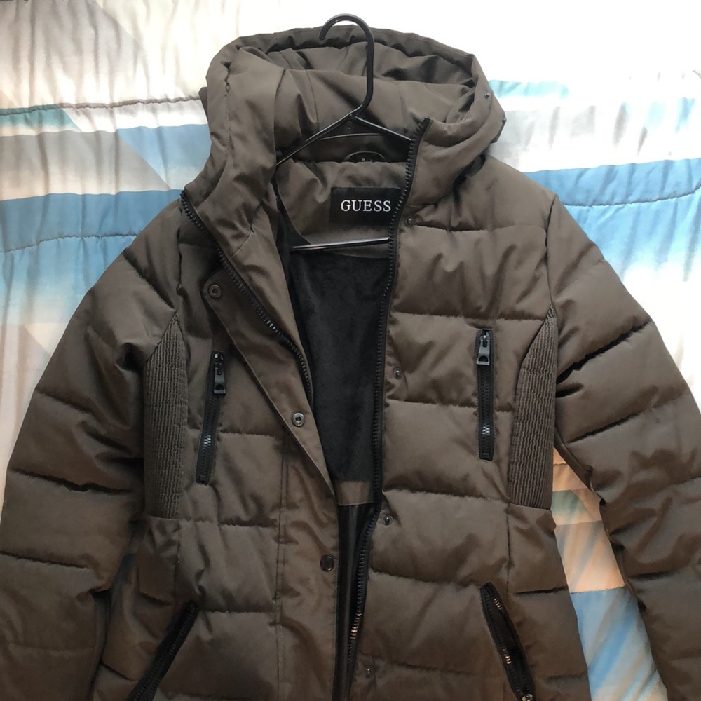 GUESS Olive Puffer Jacket